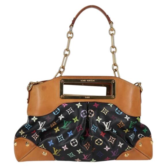 LOUIS VUITTON Monogram Multicolor Judy MM Bag Black M40256 - Picture 2 of 16